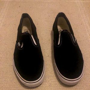 Black Vans Slip Ons